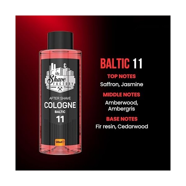 The Shave Factory Après-rasage Cologne 11 Baltic, 500ml 16.9 fl. oz 