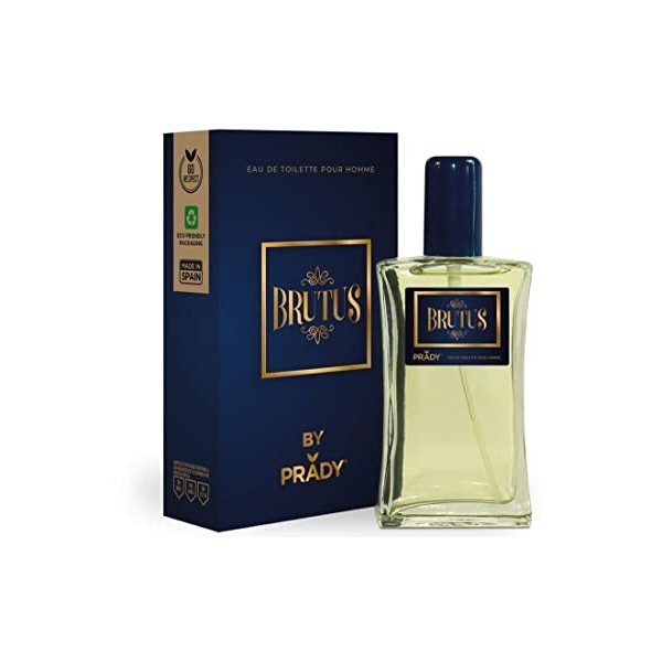 PRADY - Eau de Toilette Brutus pour Homme - 100 ml - Intense et Durable