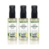 MARMARA Kolonya Citron 3x50ml Vaporisateur mini bouteilles dalcool | Eau Parfumée Turc | après rasage |Eau de Cologne| Limon