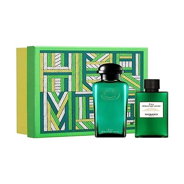 HERMES PARIS EAU DORANGE VERTE EAU DE COLOGNE 100ML VAPORIZADOR + GEL DE BAÑO 80ML