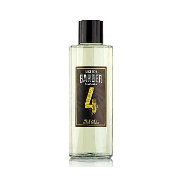 MARMARA BARBER Eau de Cologne Homme 500ml No.4 dans Le Flacon After Shave Men Eau de rasage Homme, Rafraîchit se rafraîchit l