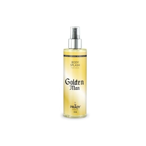 Prady - Body Splash Golden Man - Homme - 250ml - Luxe et Fraîcheur