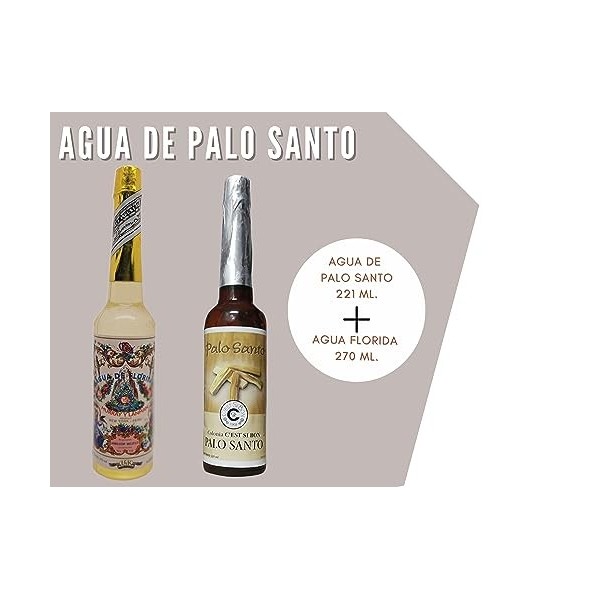 Lot de 1 Eau Colonia de Palo Santo + 1 Eau Florida Péruvienne | Set de parfums de Palo Santo et Floride 221 ml et 270 ml | Ex