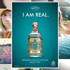 Eau de Cologne Originale 4711 | Eau de Cologne 100 ml Flacon Molanus - Parfum classique dans un flacon emblématique - Unisexe