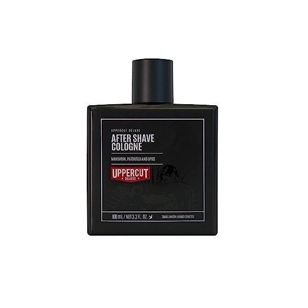 Uppercut Deluxe Aftershave Cologne, Notes de Base Boisées avec des Touches de Mandarine, Patchouli et Épices, Convient aux Pe