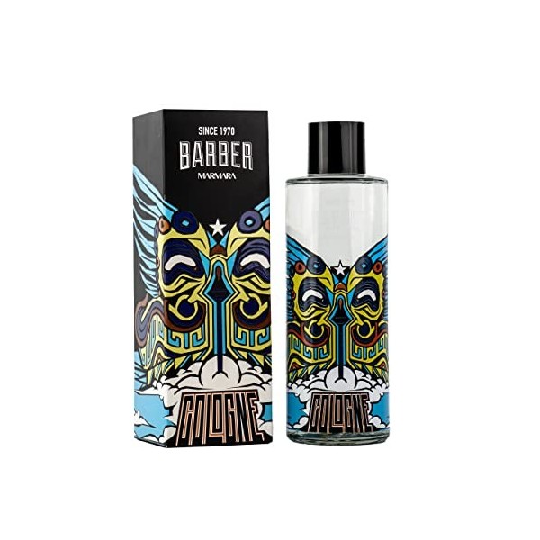 BARBER MARMARA Purto Rico Limited Edition Eau de Cologne 500 ml | Bouteille deau parfumée pour homme | Emballage cadeau | Pa