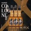 Totex Barber Lot de 3 flacons de Cologne pour homme Parfum professionnel Barbier Coiffeur et vaporisateur traditionnel Marron