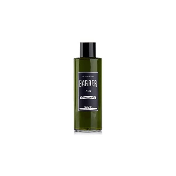 BARBER MARMARA No.5 Eau de Cologne Homme Splash en flacon verre 1x 500ml - Après Rasage Homme - Eau Parfumée - Après Rasage H