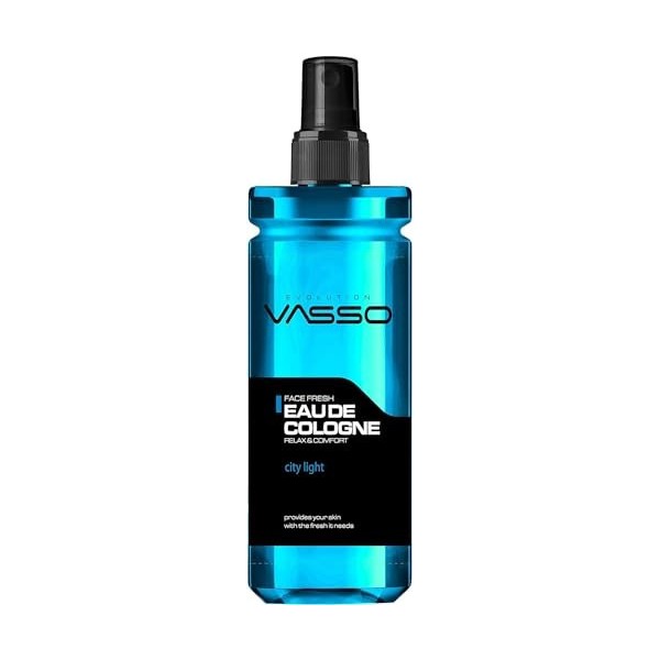 Vasso Cologne Cologne City Light Eau de Cologne avec vaporisateur dalcool 70% 370 ml