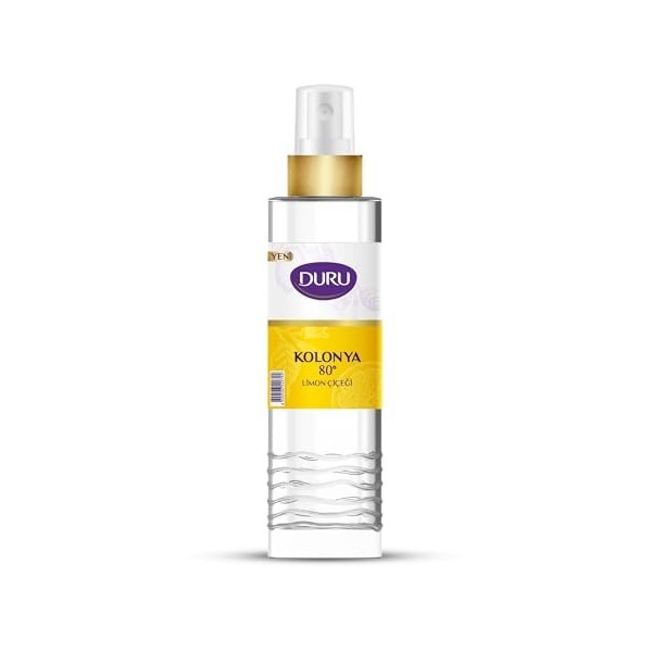 Duru Citron Cologne Vaporisateur – Parfum Rafraîchissant dagrumes, Parfum longue durée, idéal pour un usage quotidien et les