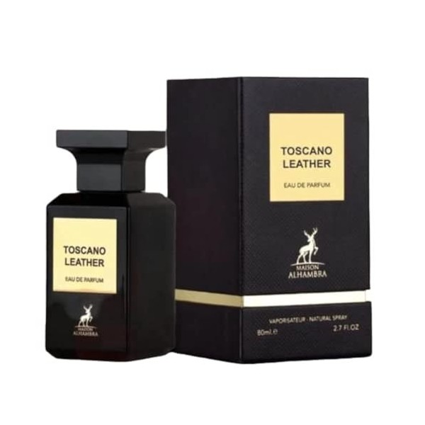 Toscano Leather by Maison Alhambra for Men - 2.7 oz EDP Spray