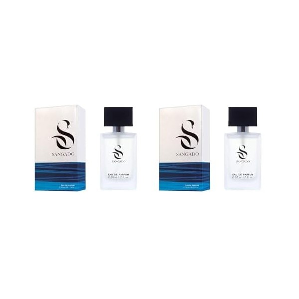 SANGADO Acqua Genovese Parfum pour Homme, 8-10 heures Longue durée, Senteur Luxe, Aromatique Aquatique, Essences Françaises f