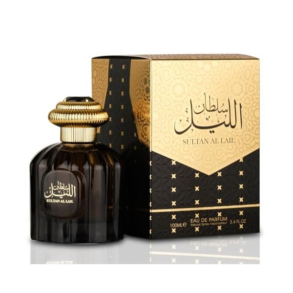 AL WATANIAH Sultan Al Lail - Parfum de Luxe Unisexe, Eau de Parfum 100ml, Fragrance Nocturne et Sophistiquée