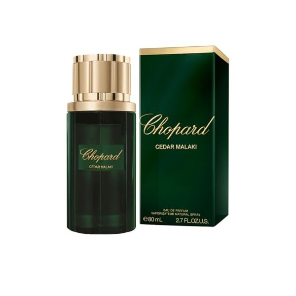 Chopard Cedar Malaki 80 ml – Eau de Parfum pour Homme – Fragrance Aromatique Boisée – Notes Majestueuses de Cèdre, de Pamplem