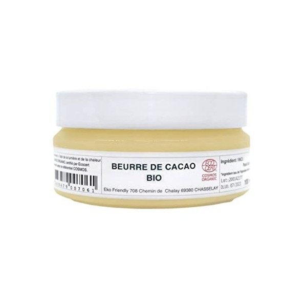 Beurre de Cacao BIO AB - 100% Pure et Naturelle - MY COSMETIK - 100 ml