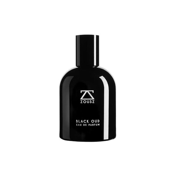 ZOUSZ Eau de parfum Black Oud pour homme, vaporisateur boisé classique avec bois de santal et cèdre, parfum haut de gamme lon...