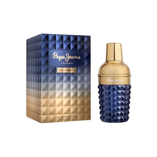 Pepe Jeans Celebrate For Him Eau de Parfum Homme 100ml Fragrance Oriental, Boisé et Épicé Cadeau Homme Vaporisateur