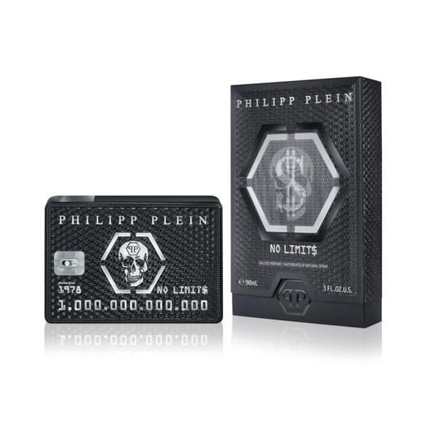 Philipp Plein – Eau de Parfum No Limits 50 ml – Parfum Homme – Notes Orientales et Boisées – Un Tatouage Olfactif Indélébile 