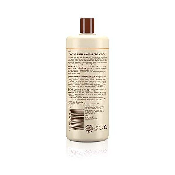 Queen Helene Lotion Corps/Mains au Beurre de Cacao 907 g