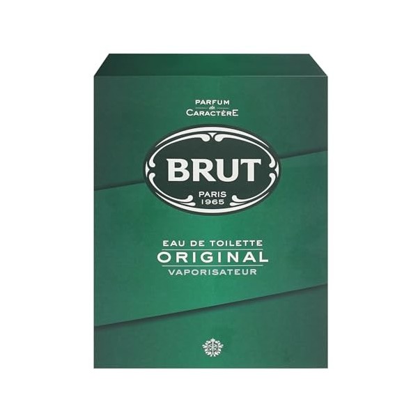 Brut Lot de 3 flacons deau de toilette en vaporisateur pour homme 100 ml