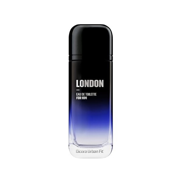 London by Dicora Urban Fit - Cologne for Men - Notes of Grapefruit, Sea Notes, Lavender, Laurel Leaves, White Moss, and Grey 