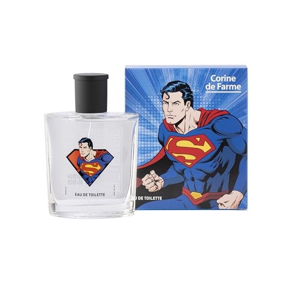 Corine de Farme - Eau de Toilette Superman - Parfum pour Enfant - Formulation Clean Beauty, Fabriquée en France - Senteur Fru