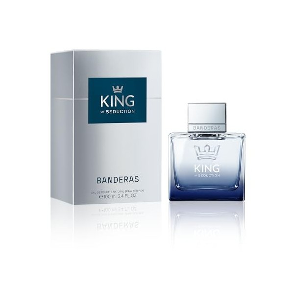 Banderas Perfumes King of Seduction Eau de Toilette for Men 3.4 Fl Oz