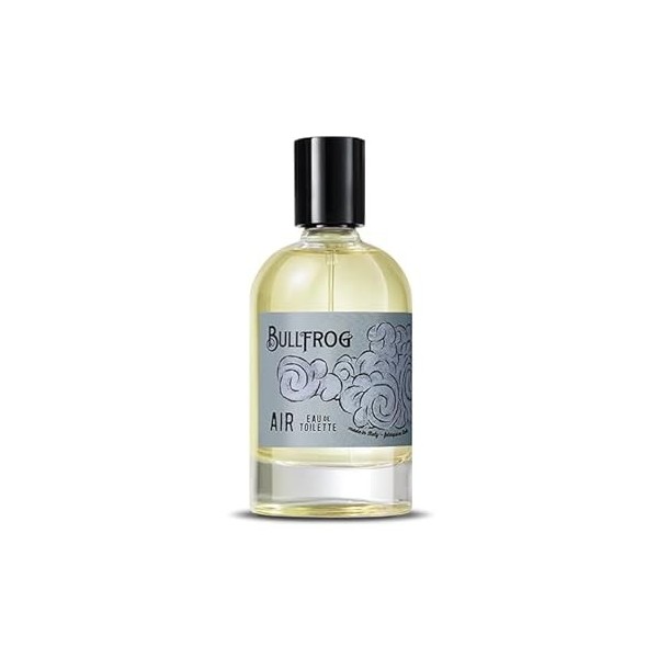 Bullfrog Eau de Toilette Elements: Air 100ml - Notes de bois de figuier, yerba mate, amande, santal et vanille - Fabriqué en 