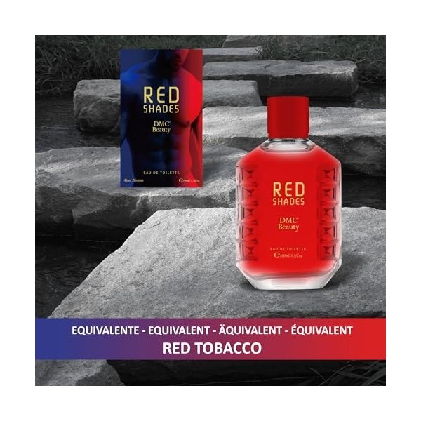 DMC Red Shades Parfum homme équivalent compatible et inspiré par Red Tobacco, parfum masculin durable et résistant, parfum in