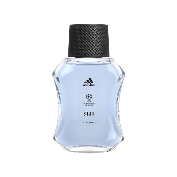 adidas UEFA Star Edition Eau de Toilette, parfum aromatique dagrumes pour homme, 50 ml