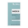 Mexx Simply for Him Eau de toilette rafraîchissante et élégante pour homme Formule naturelle végétalienne Flacon en verre 30 