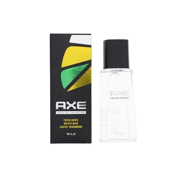 Axe Wild Lot de 3 eaux de toilette pour homme Vert Mojito et bois de cèdre 100 ml