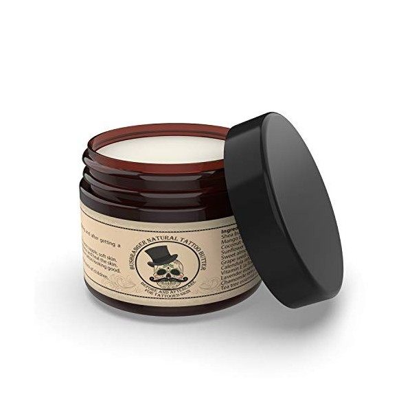 Bushranger Beurre de tatouage avant et après le soin de la peau tatouée 50ml - Crème hydratante douce et efficace sans produi