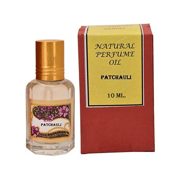 Huile de parfum Naturel Attar Parfum Indien Ittar Sans Alcool 10ml Patchouli - ROUGE