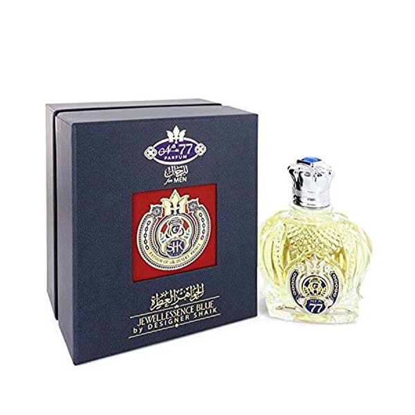 Opulent Shaik Saphire No. 77 by Shaik Eau De Parfum Spray 2.7 oz / 80 ml Men 