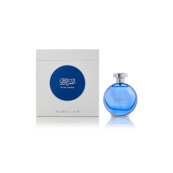 Arabian Oud BLUE MOON 100 ml | Eau de Parfum Unisex | Clove, Orris oil and Incense | Floriental Scent.