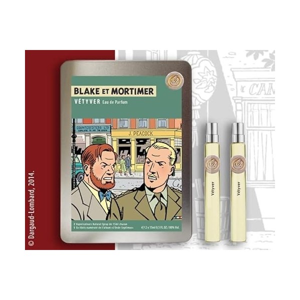 Coffret deaux de parfum Blake et Mortimer Vétyver 0000008 2x15ml 