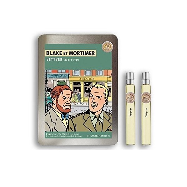 Coffret deaux de parfum Blake et Mortimer Vétyver 0000008 2x15ml 