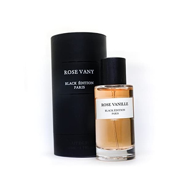 Parfum Homme Black Édition"Rose Vanille" Made in France