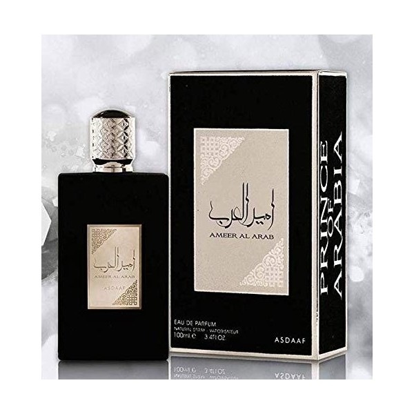 Parfum Ameer Al Arab 100ml, Eau de Parfum Homme, Parfum Arabe, Oud Oriental, Eau Jeune Parfum Homme, Attar Homme, Musc Halal 