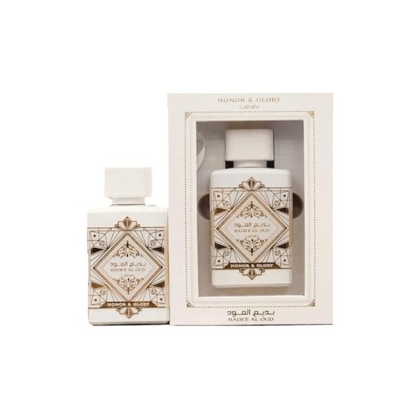 Eau de Parfum BADEE AL OUD HONOR & GLORY 100 ml Pour Homme et Femme Un Fragrance Oriental de Dubai en Note Arabic Boisé Vanil