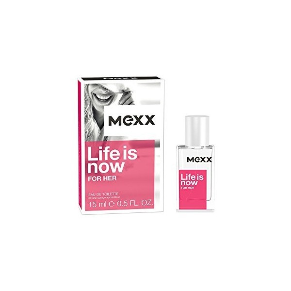 Mexx Life is Now For Her Eau de Toilette en Vaporisateur de sauna 15 ml