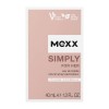 Mexx Simply for Her Eau de toilette fraîche et élégante pour femme Formule naturelle végétalienne Flacon en verre 40 ml