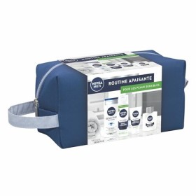 NIVEA MEN Trousse Sensitive 1 x 1 pce , Trousse de toilette contenant 4 produits pour homme à la peau sensible, Trousse de b
