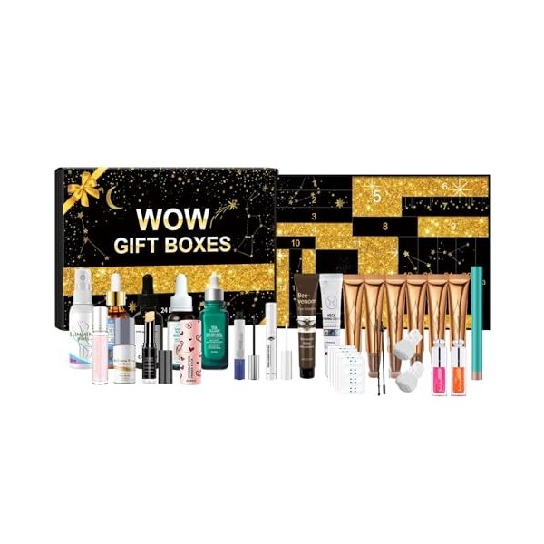 Calendrier De LAvent Beauté 2024 | 24 Jours Kit De Soins Hydratants Pour Le Visage Christmas Surprise Beauty Calendrier De C