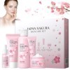 Sakura Ensemble De Soins De La Peau,Coffret Cadeau Femme Soins pour le Visage,Kit de Soins de Peau Hydratants,Coffret Cadeau 