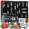 Calendrier de lAvent Homme, Lionmane Kit Barbe Homme, Coffret Cadeau de Noël 24pcs pour les Soins de Barbe, Cheveux, Visage 