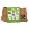 BULLDOG - Coffret cadeau de soin de la peau pour homme, crème hydratante + gel nettoyant + gommage + trousse de toilette