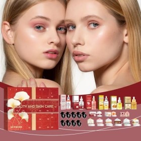 Calendrier De LAvent Soins De La Peau,Calendrier De LAvent Beauté - Calendrier De LAvent De Noël Ensemble De Soins De La P