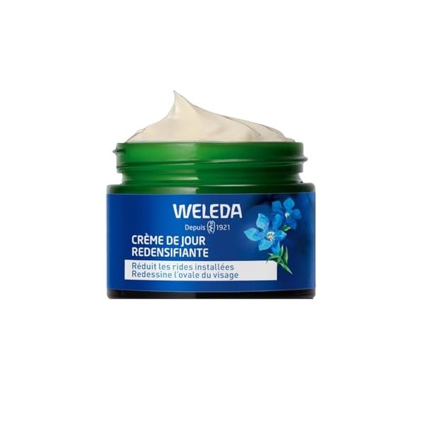 WELEDA - TROUSSE VISAGE GENTIANE BLEUE : CREME DE JOUR + ELIXIR - Soin anti-âge redensifiant dès 50 ans - Peaux matures - NAT